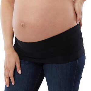 Ingrid & Isabel – Basics Bellaband Maternity Belly Band (Black, Size Small)